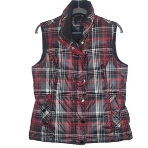 Tommy Hilfiger Plaid Down Puffer Vest Sz. S